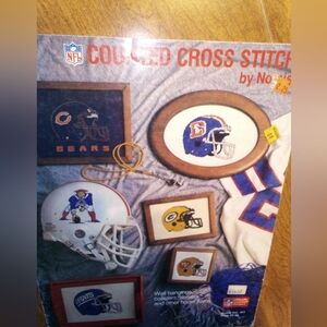 NFL Counted Cross Stitch Vol 401 Nomis Yarn 1987 23 Page Stapled Booklet